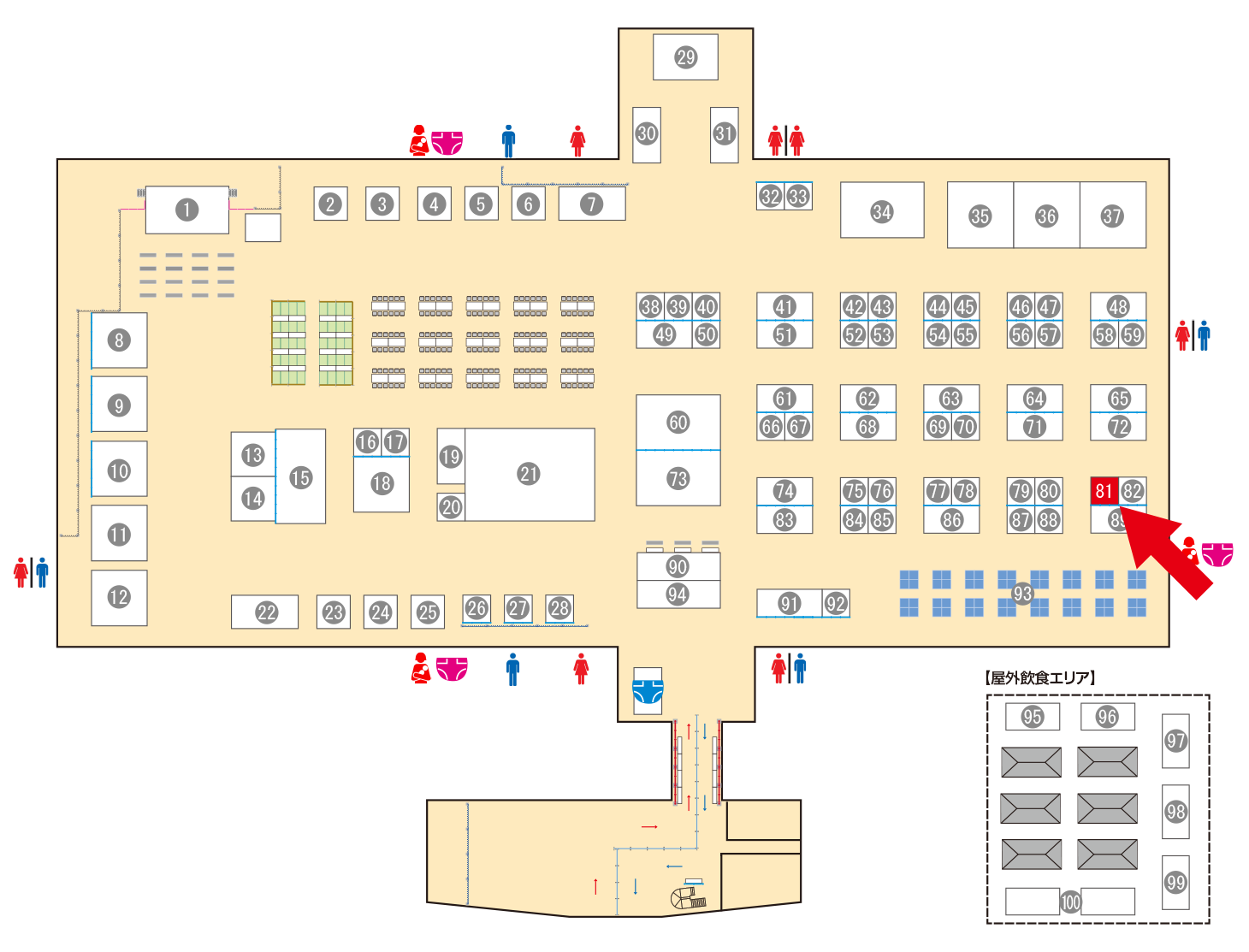 [ブースレイアウト図]
