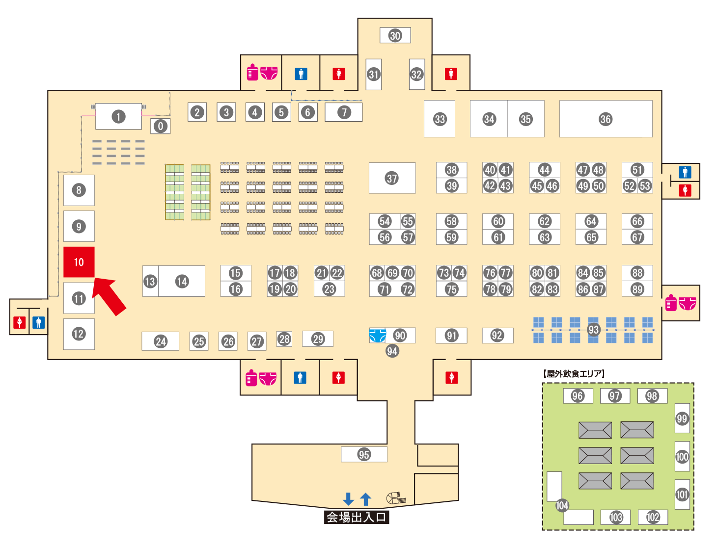 [ブースレイアウト図]