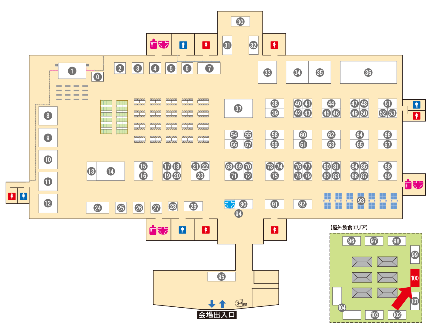 [ブースレイアウト図]