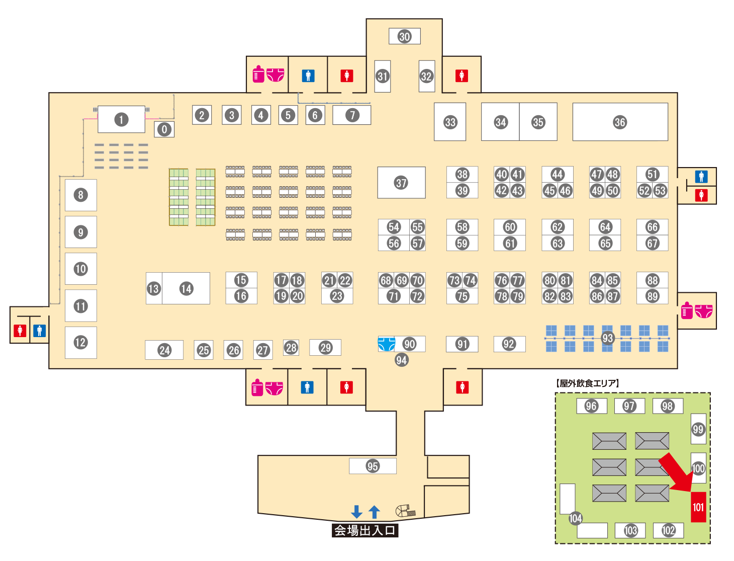 [ブースレイアウト図]