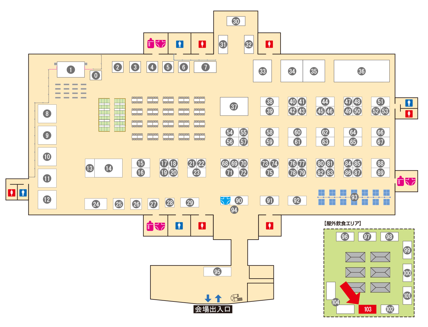 [ブースレイアウト図]