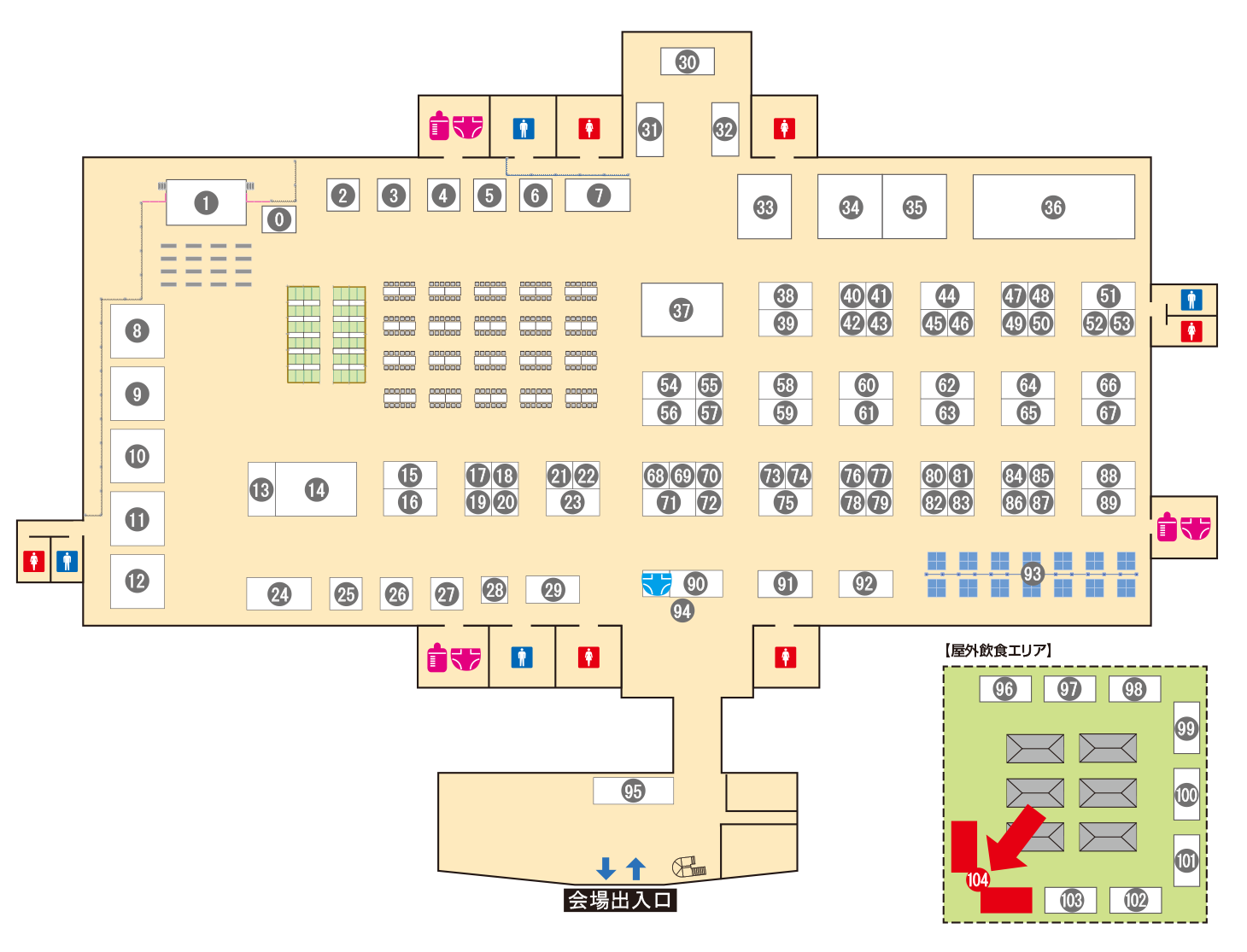 [ブースレイアウト図]