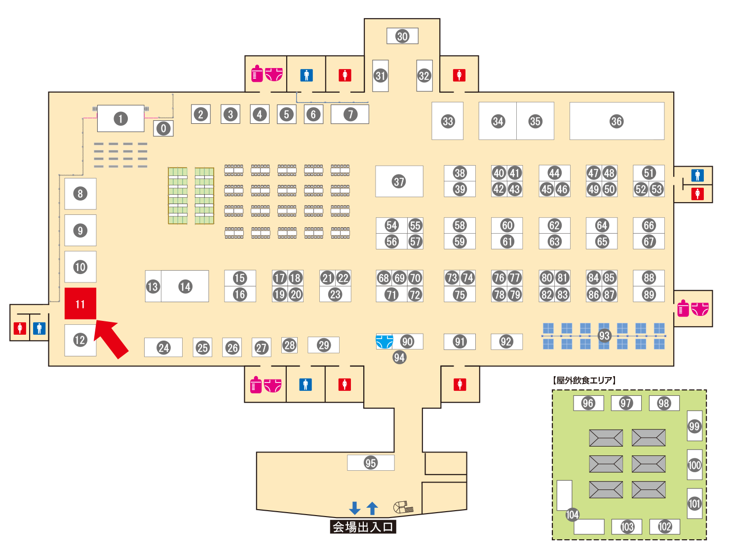 [ブースレイアウト図]
