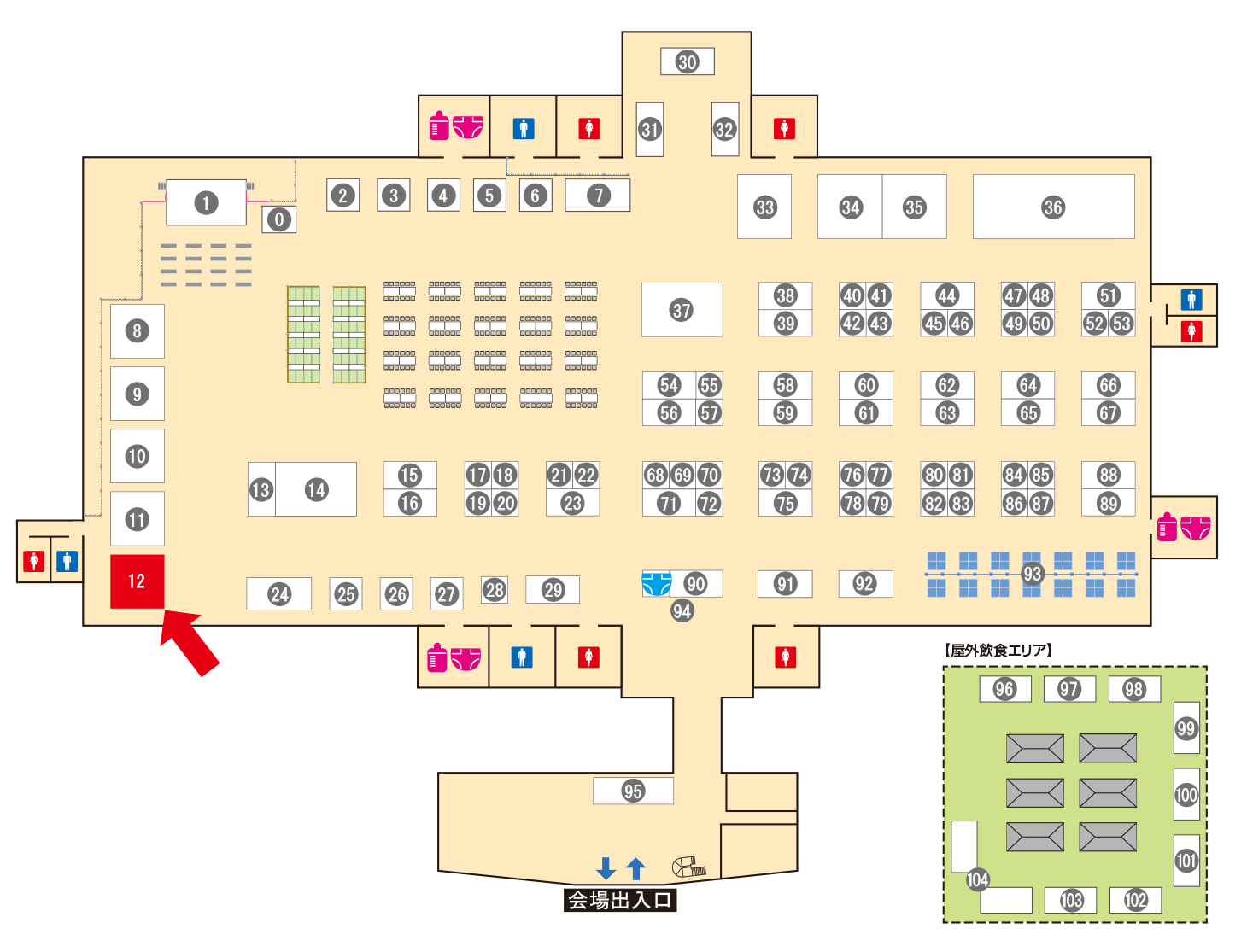 [ブースレイアウト図]