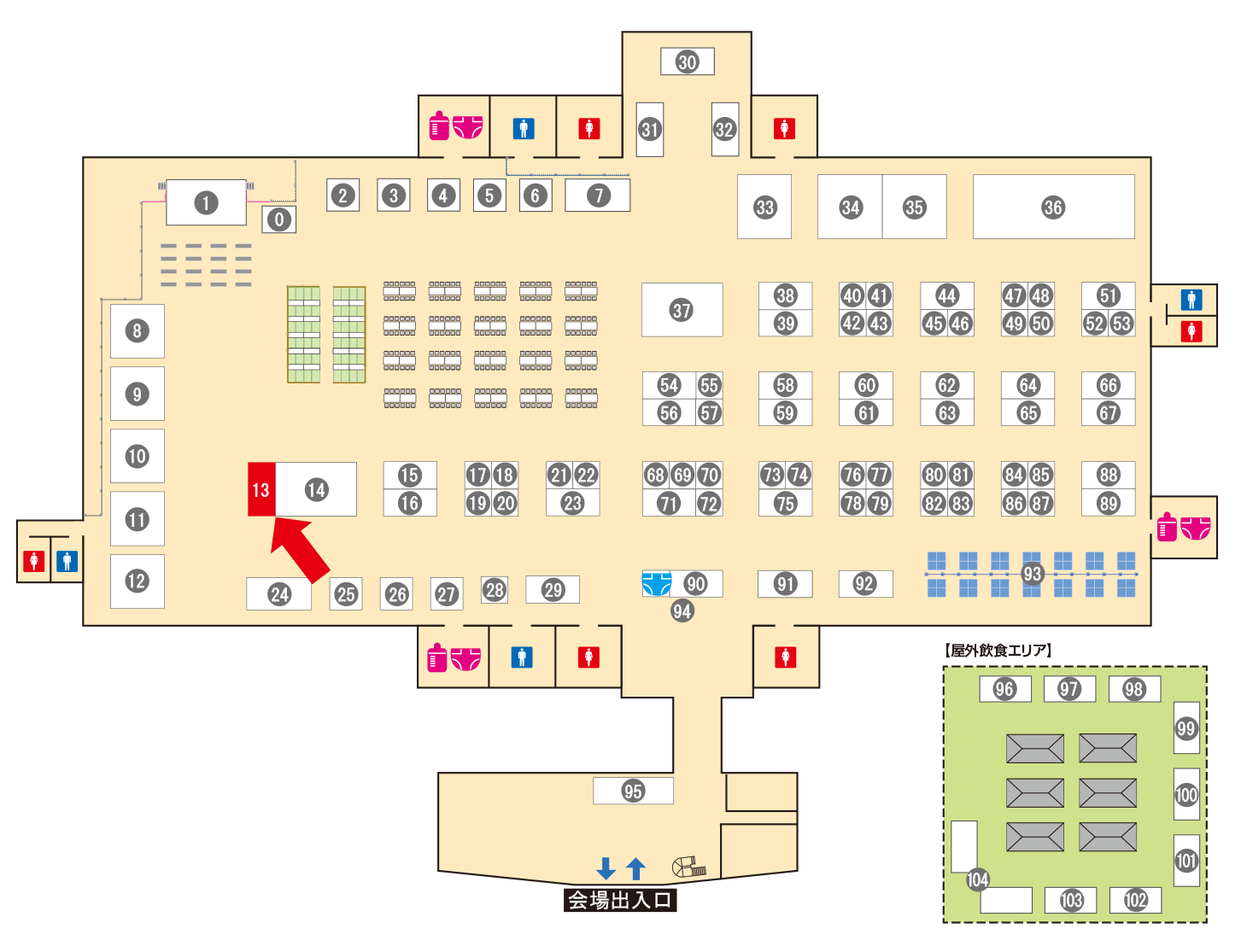 [ブースレイアウト図]