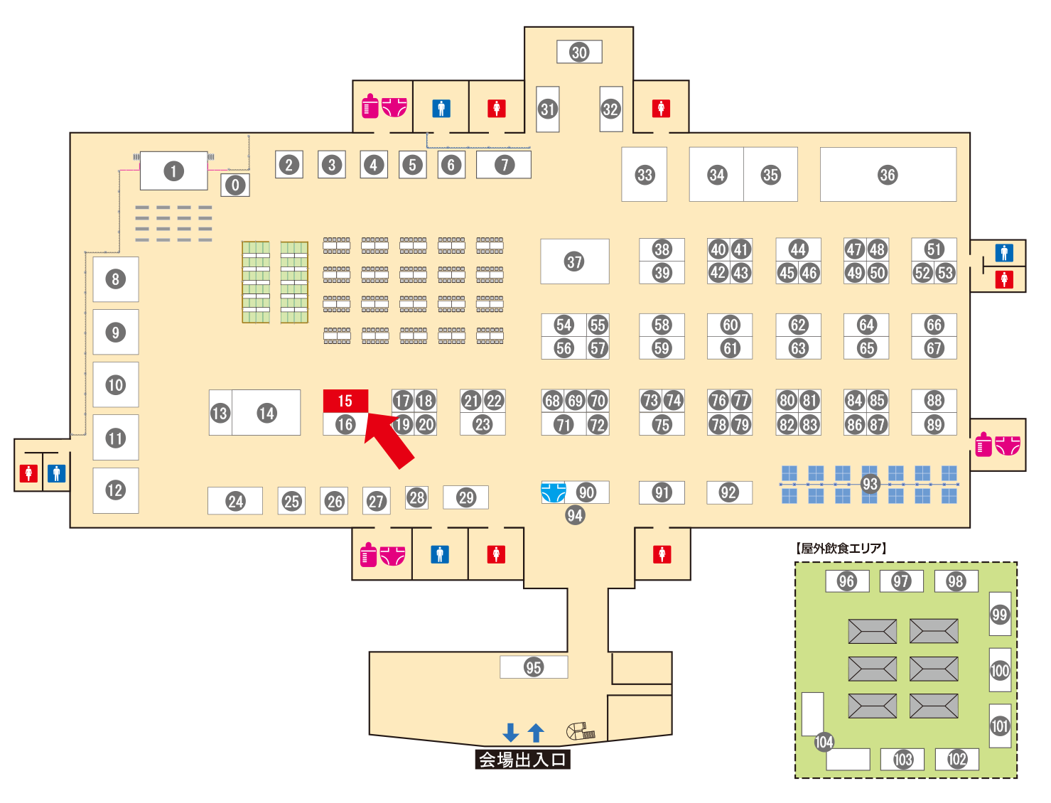 [ブースレイアウト図]