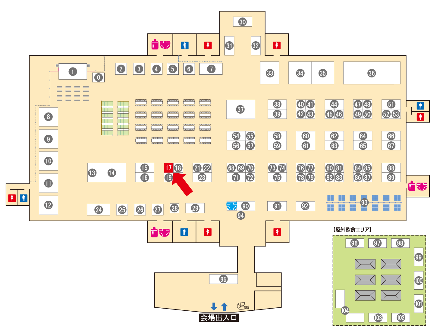 [ブースレイアウト図]