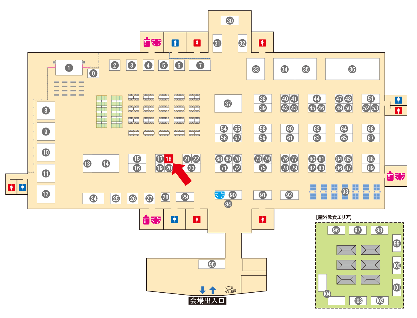 [ブースレイアウト図]