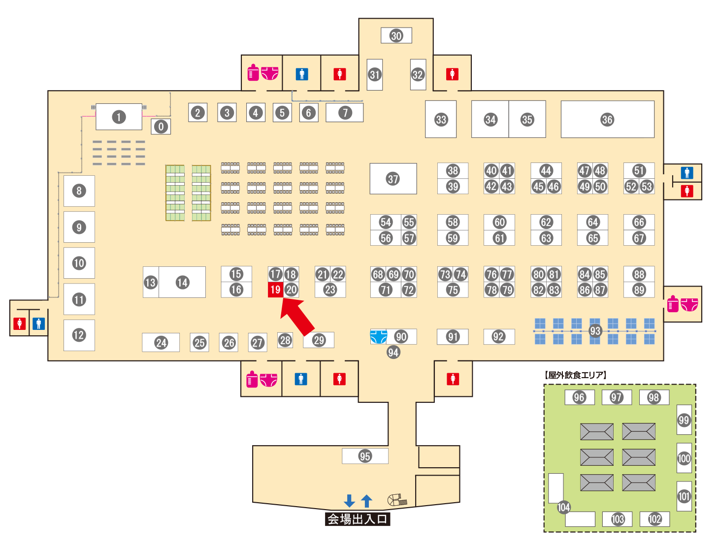 [ブースレイアウト図]