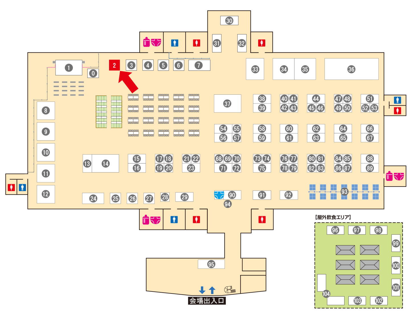 [ブースレイアウト図]
