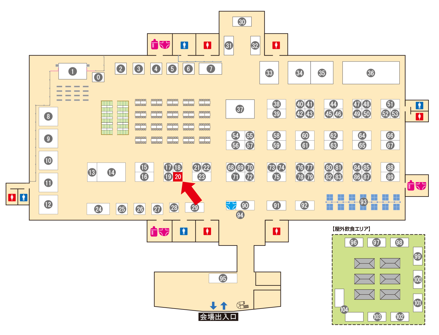 [ブースレイアウト図]