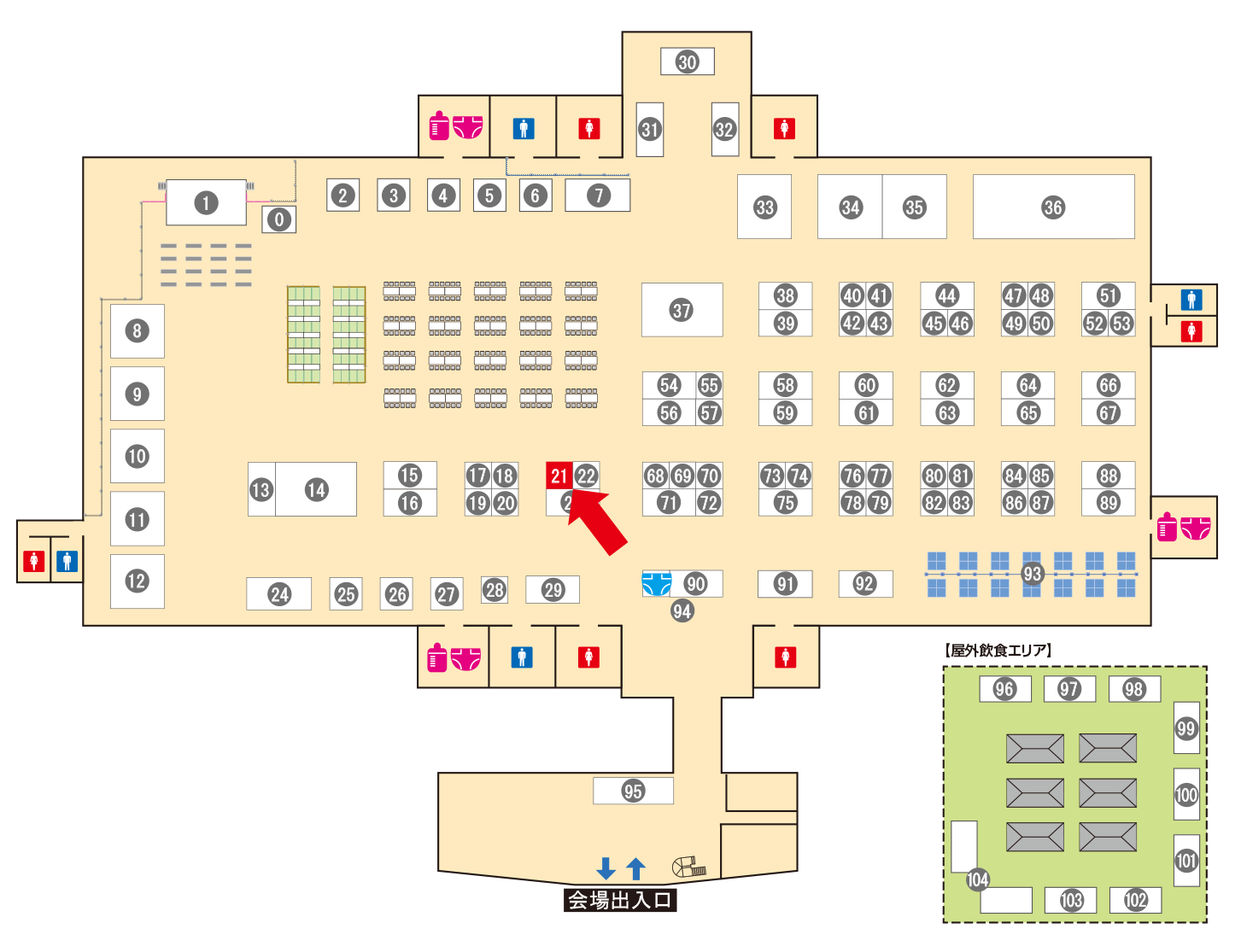 [ブースレイアウト図]