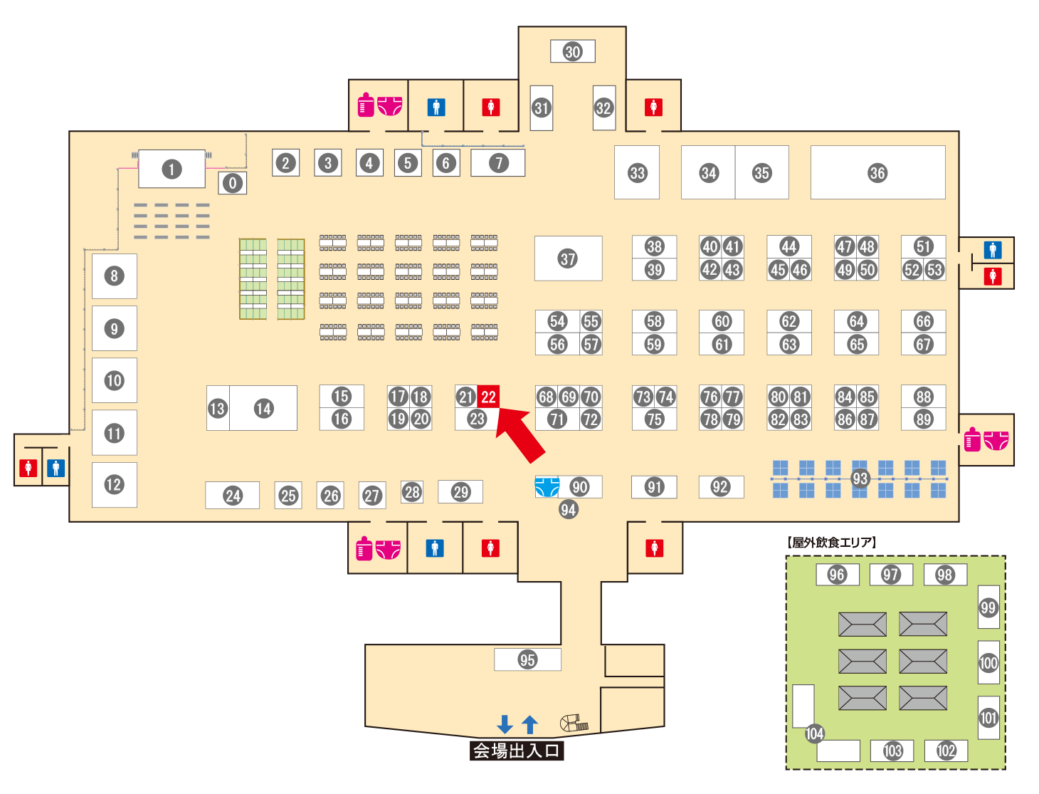 [ブースレイアウト図]