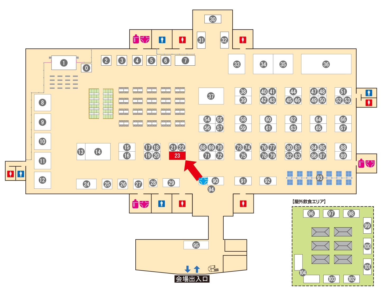 [ブースレイアウト図]