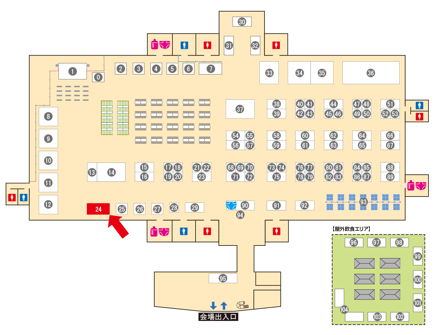 [ブースレイアウト図]
