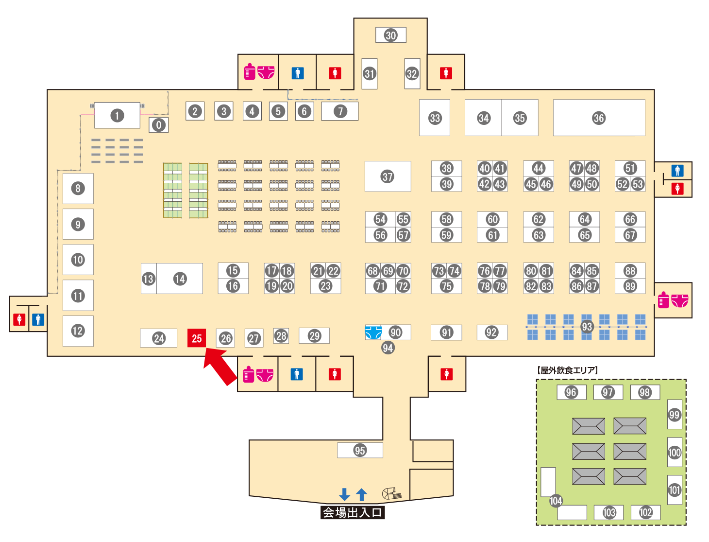 [ブースレイアウト図]