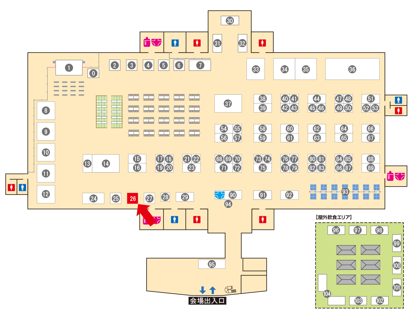 [ブースレイアウト図]