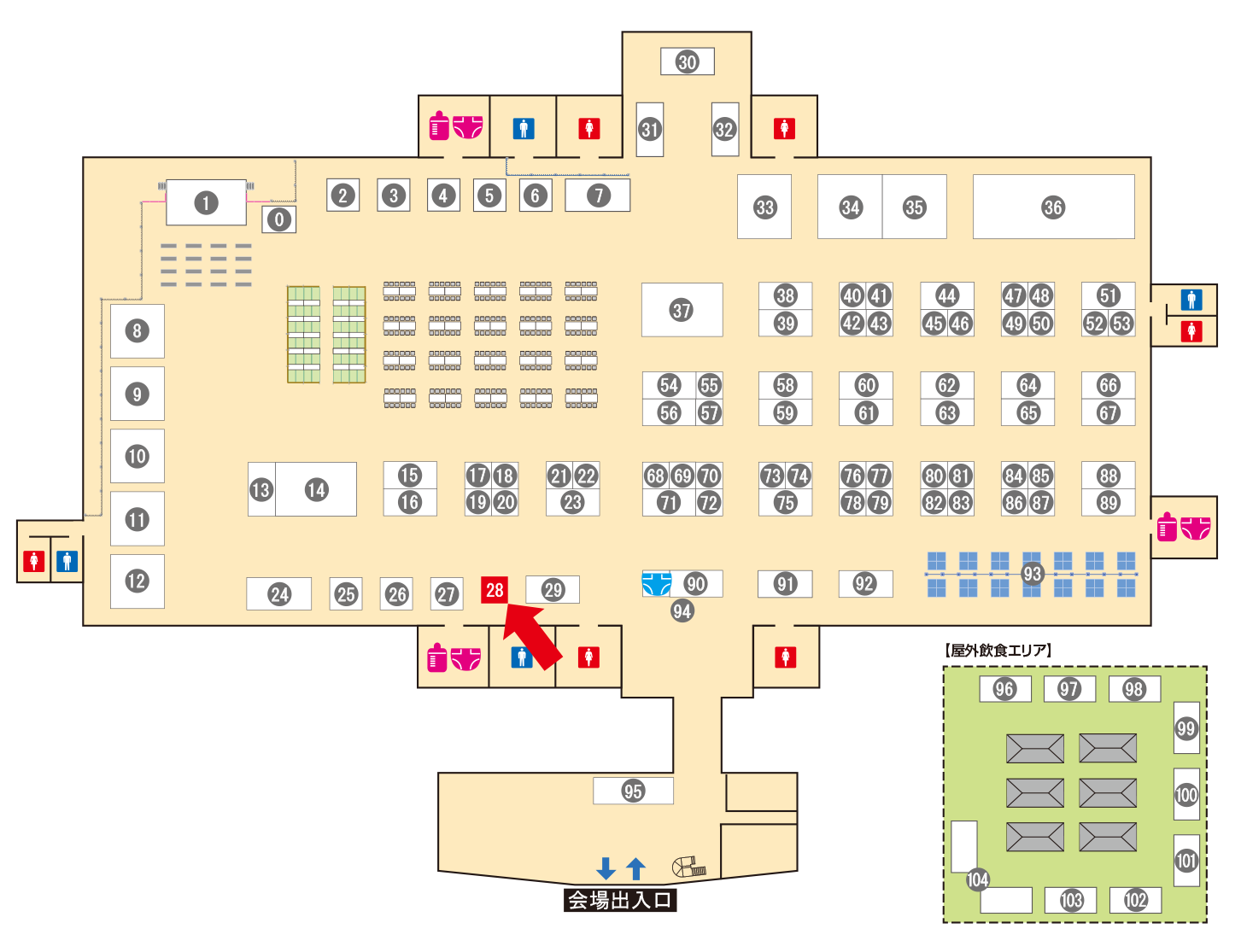 [ブースレイアウト図]