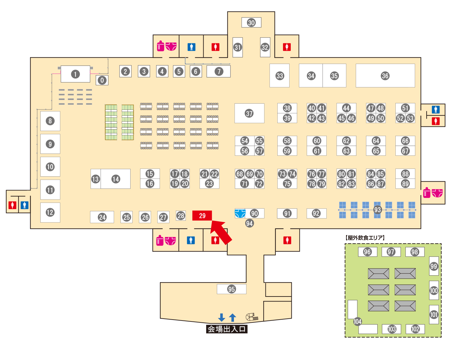 [ブースレイアウト図]