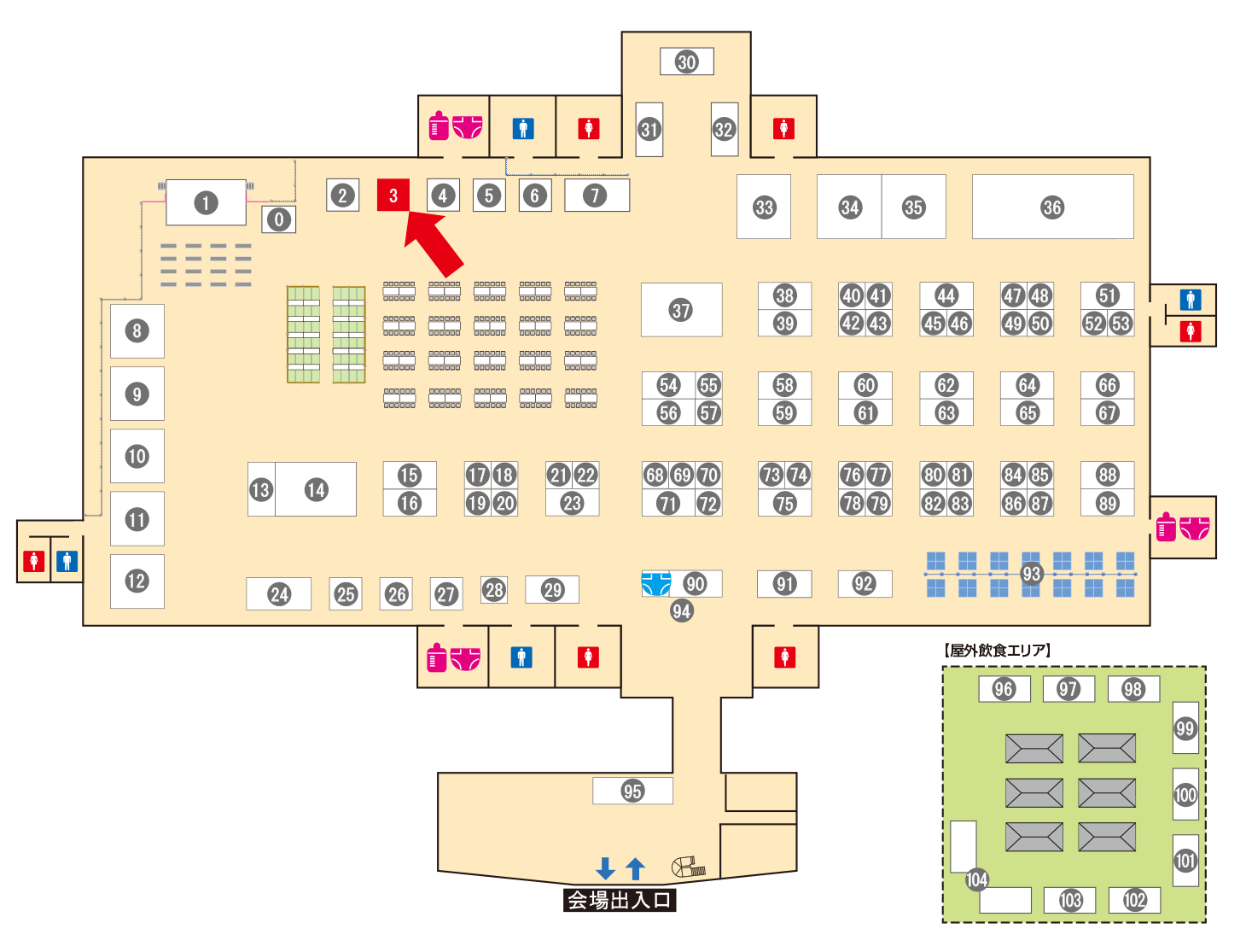 [ブースレイアウト図]
