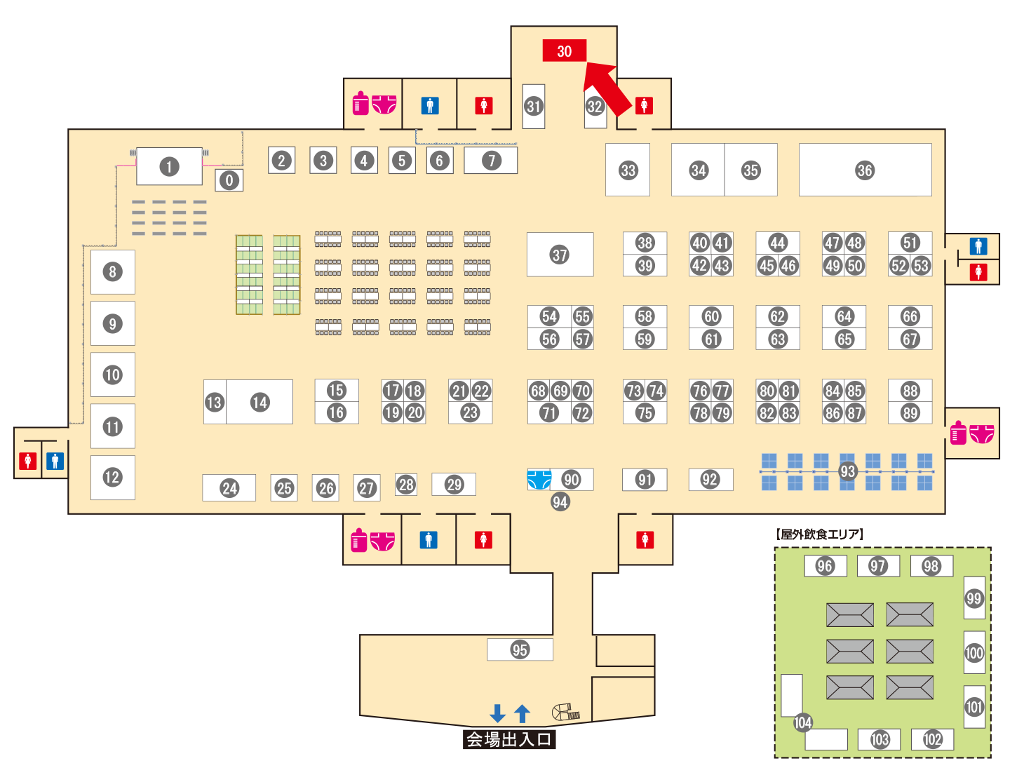 [ブースレイアウト図]