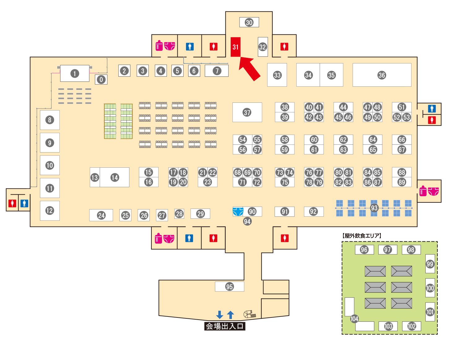 [ブースレイアウト図]