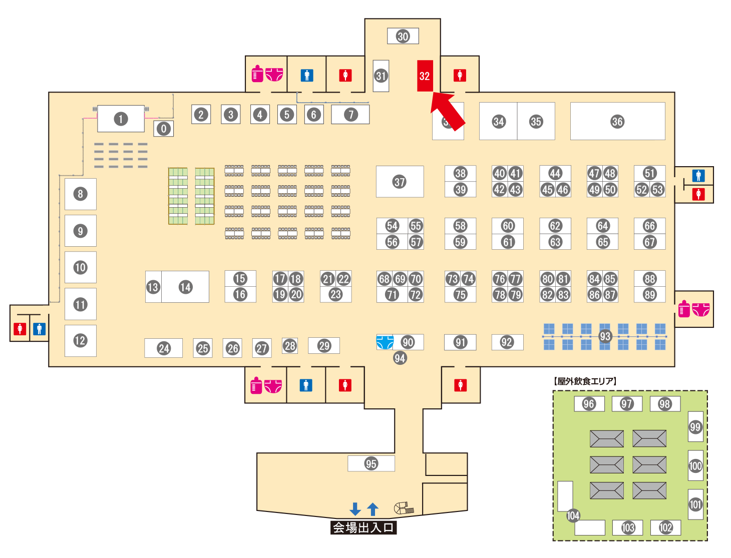 [ブースレイアウト図]