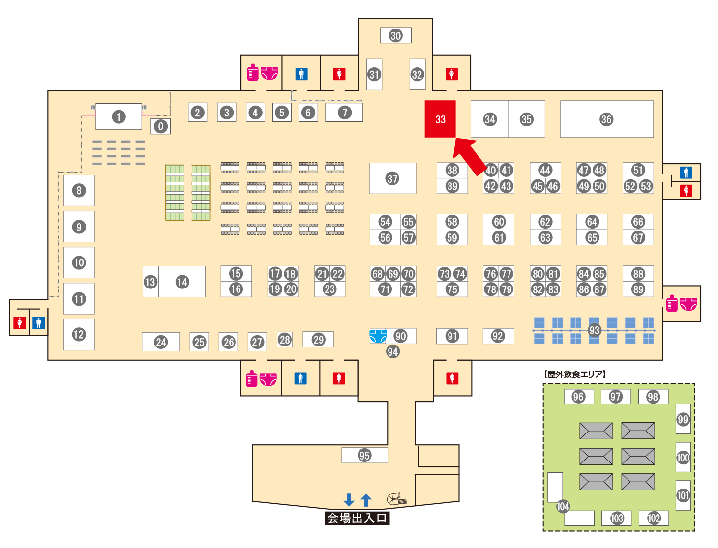 [ブースレイアウト図]