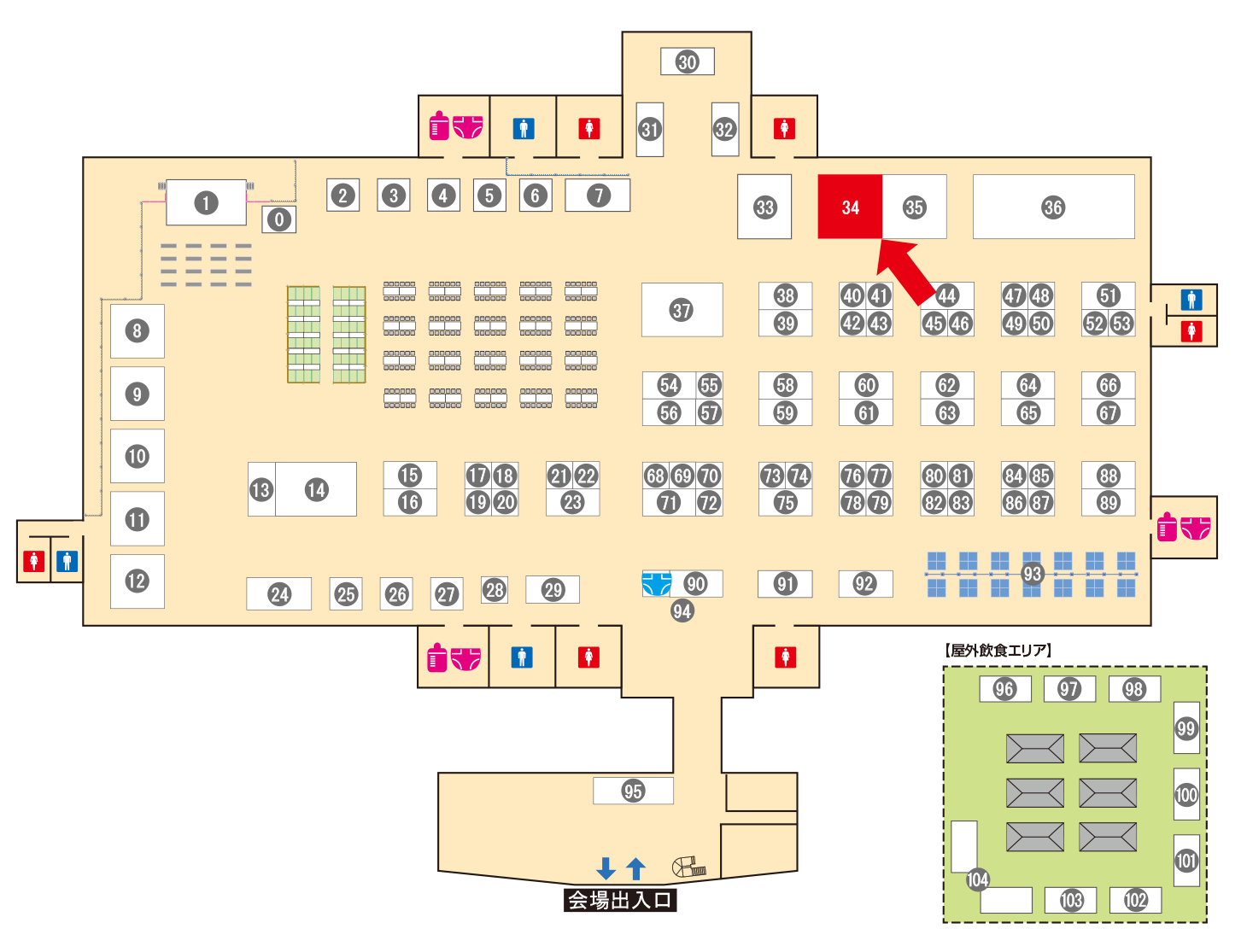 [ブースレイアウト図]
