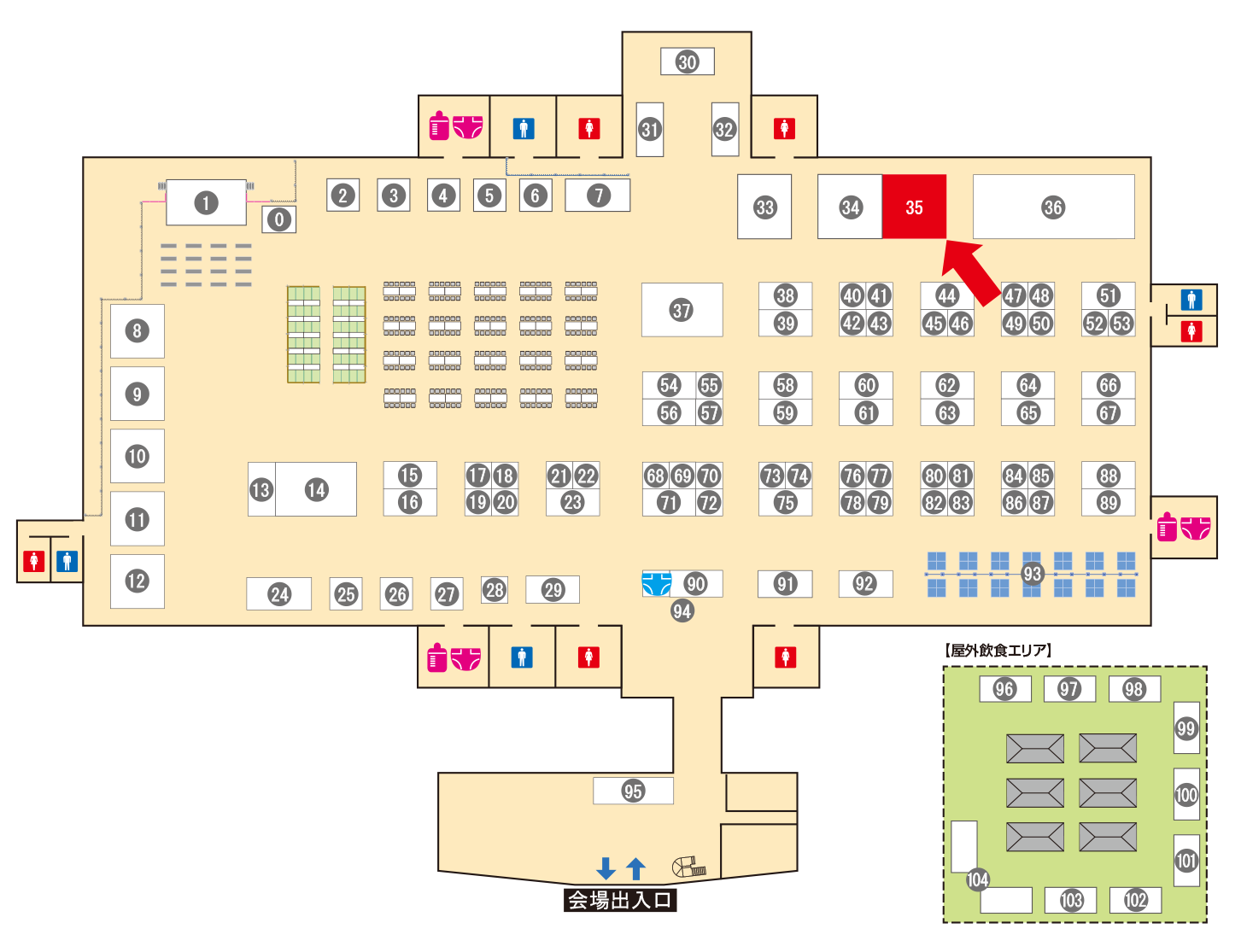 [ブースレイアウト図]