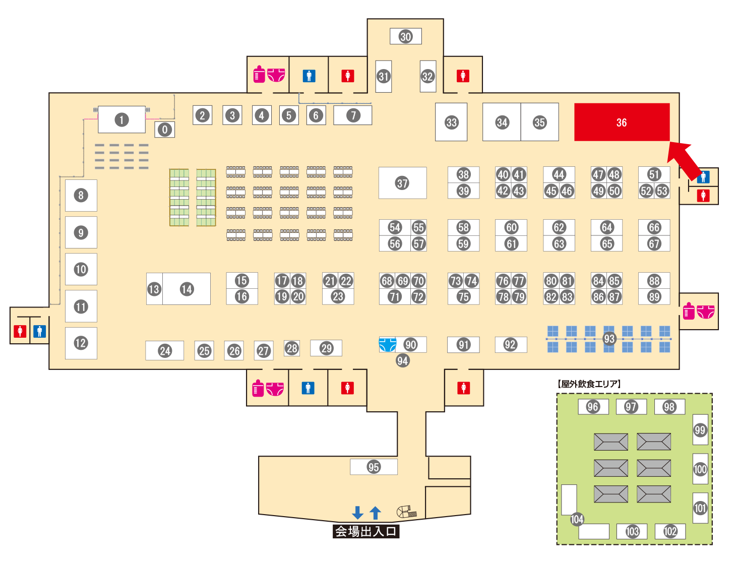 [ブースレイアウト図]