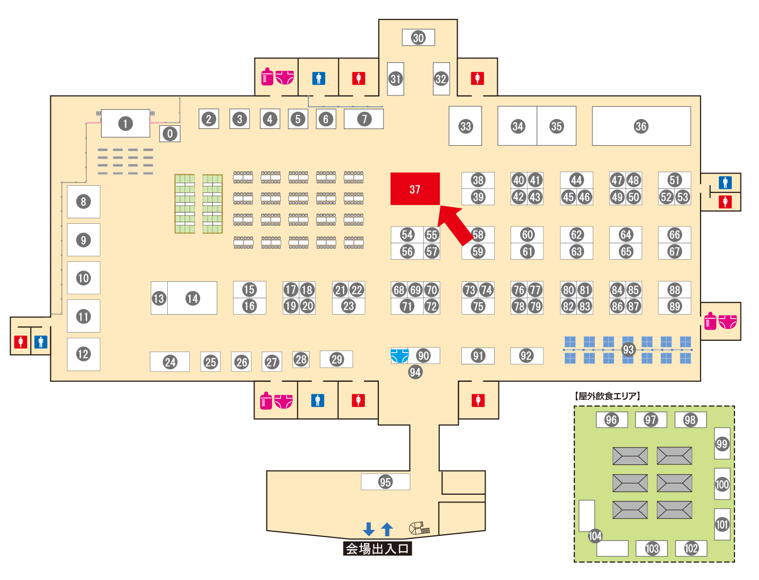 [ブースレイアウト図]