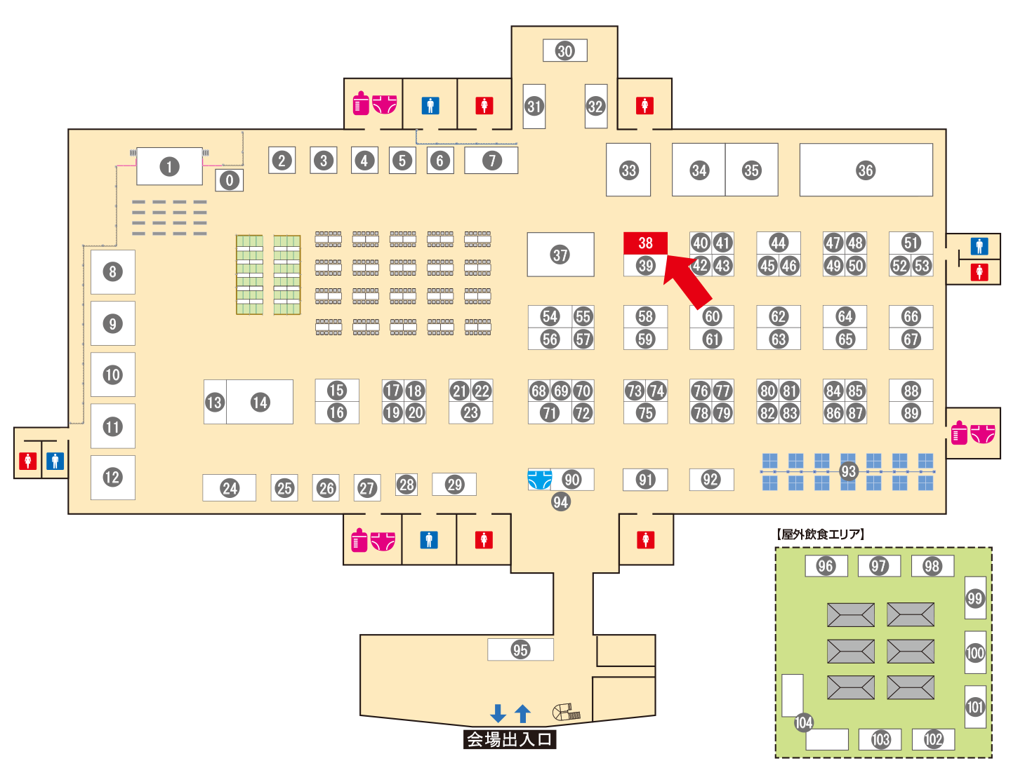 [ブースレイアウト図]