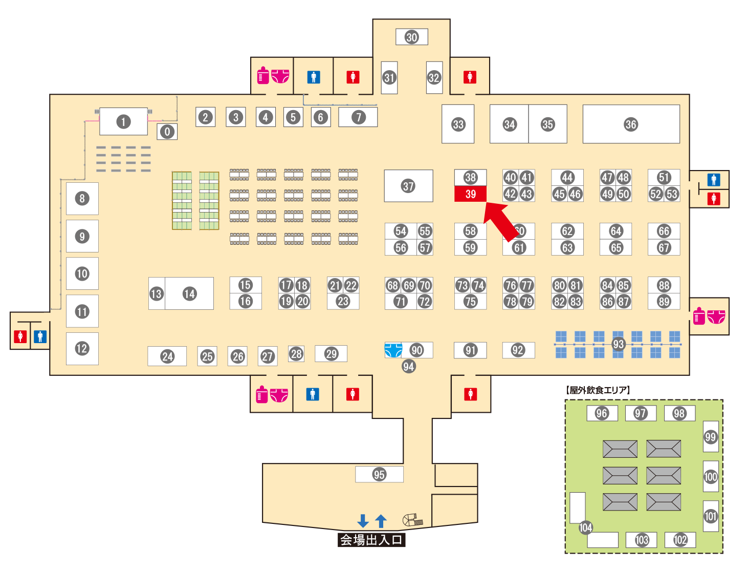 [ブースレイアウト図]