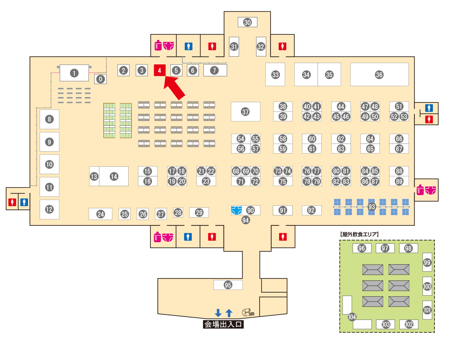 [ブースレイアウト図]