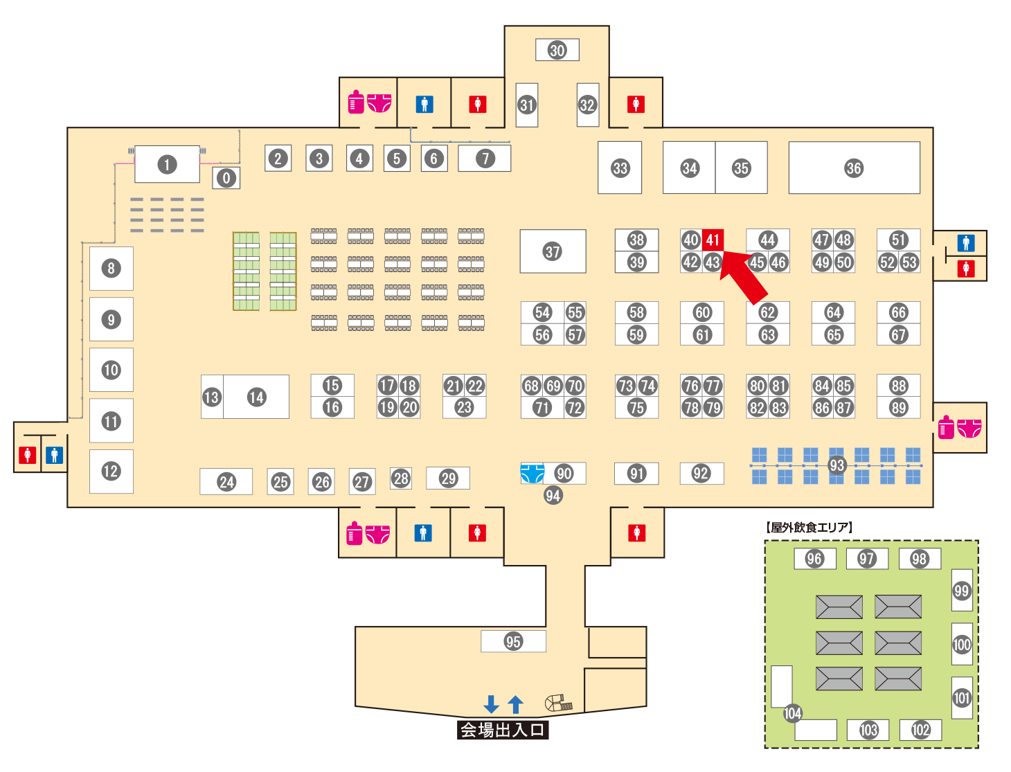 [ブースレイアウト図]