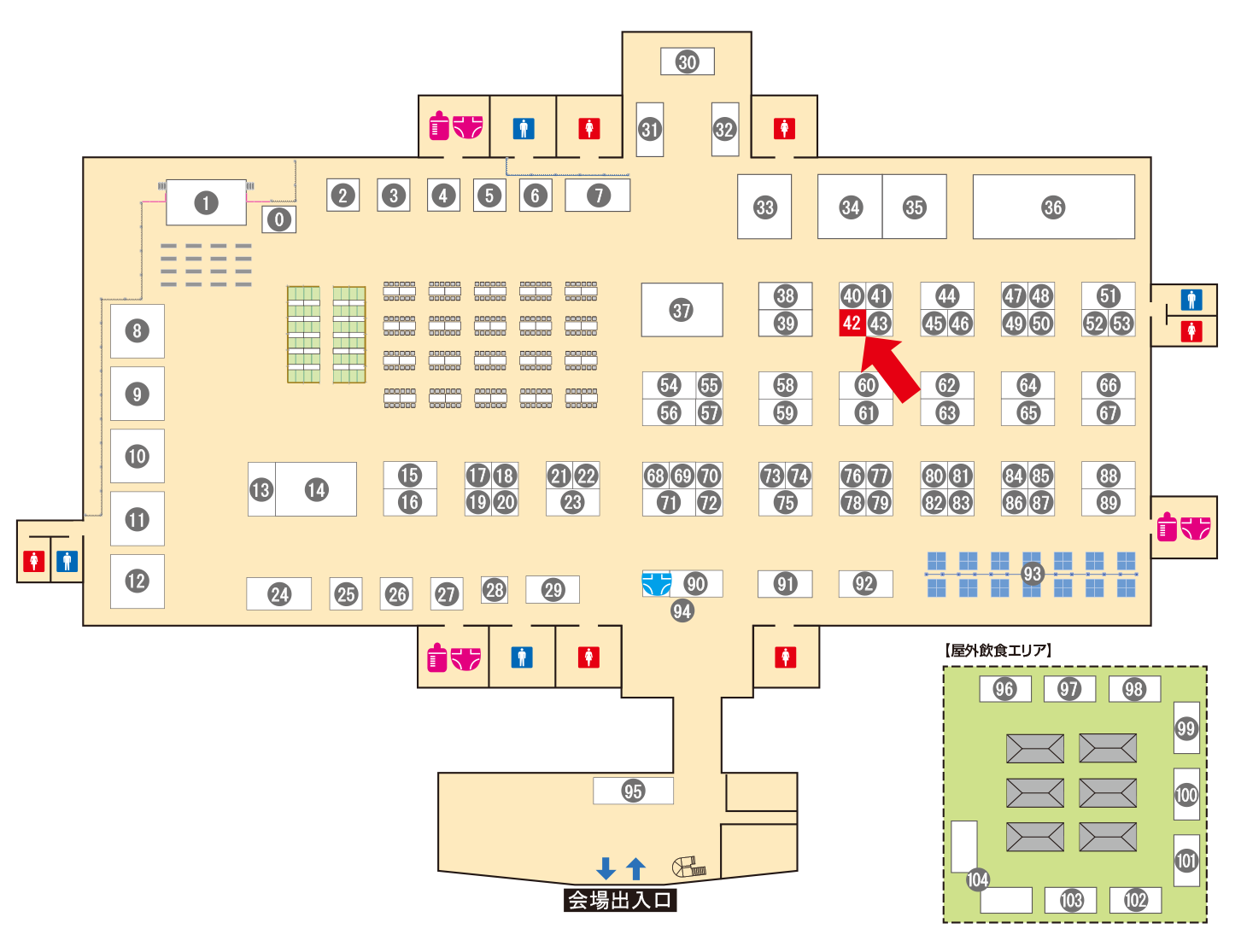 [ブースレイアウト図]