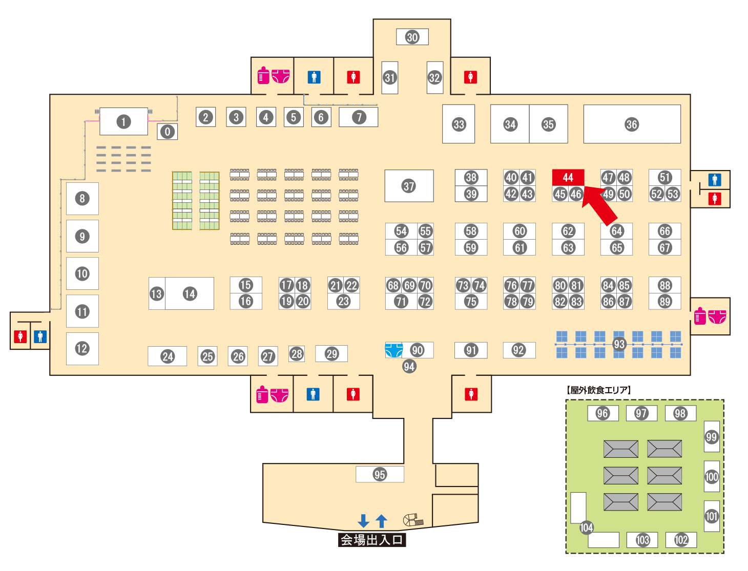 [ブースレイアウト図]