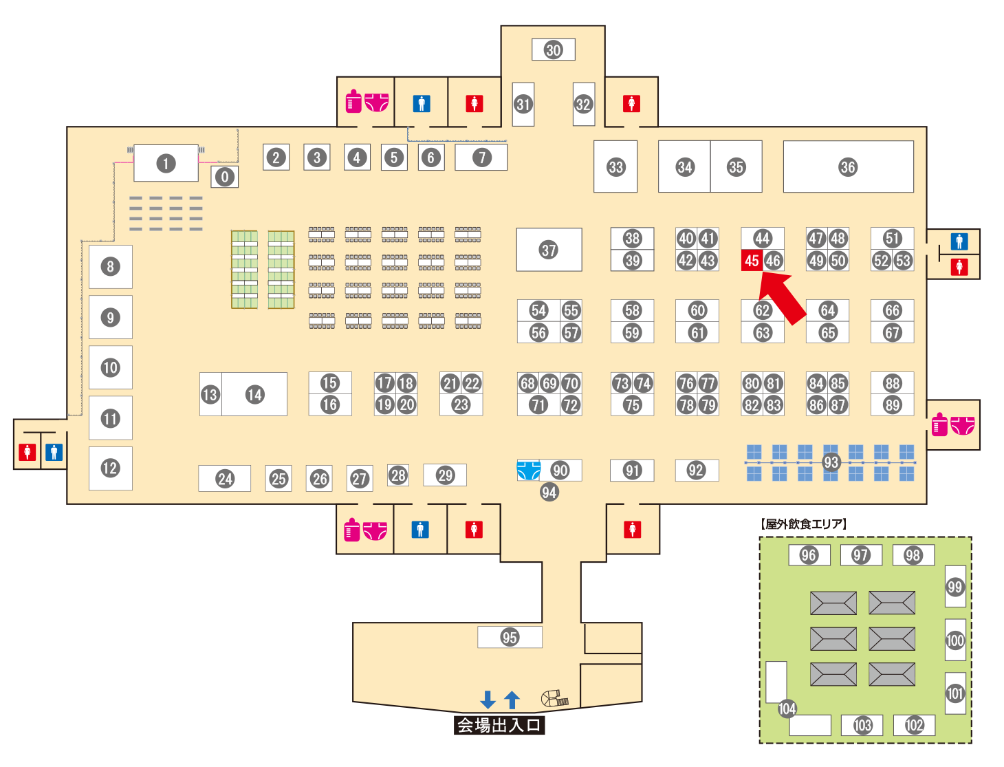 [ブースレイアウト図]