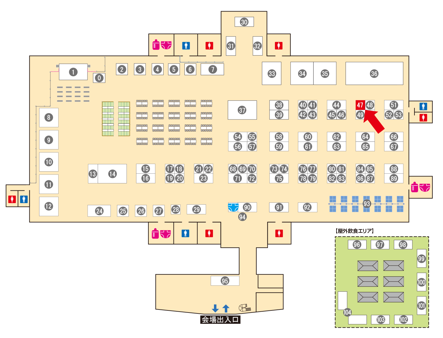 [ブースレイアウト図]