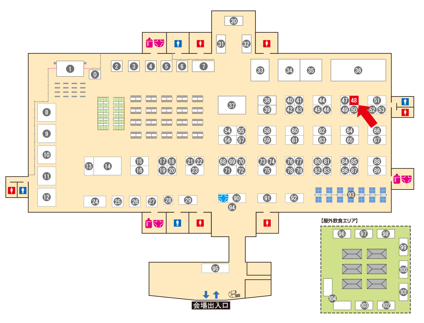 [ブースレイアウト図]