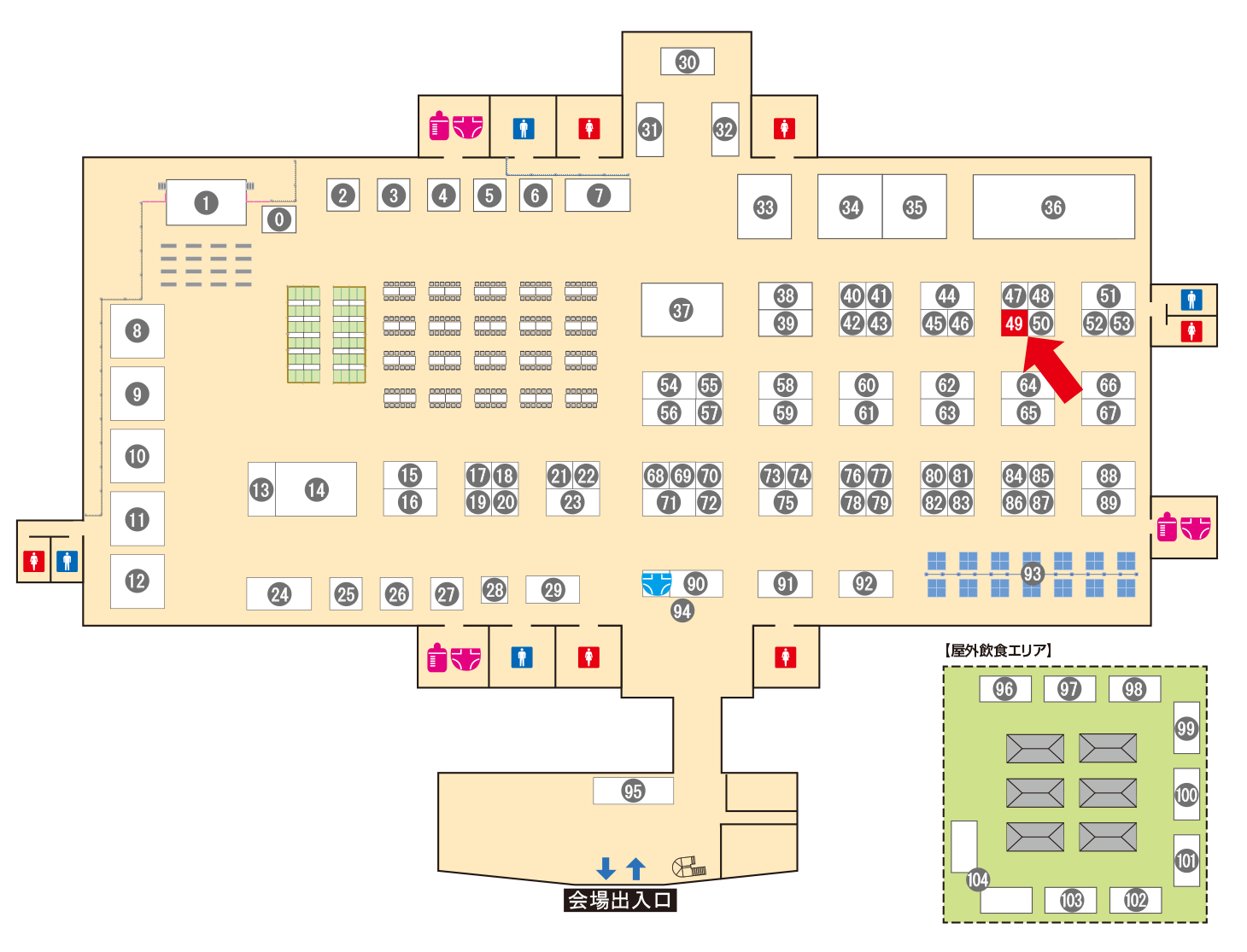 [ブースレイアウト図]