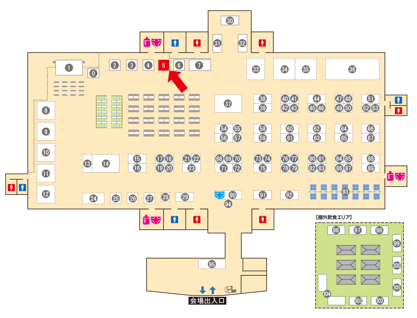 [ブースレイアウト図]