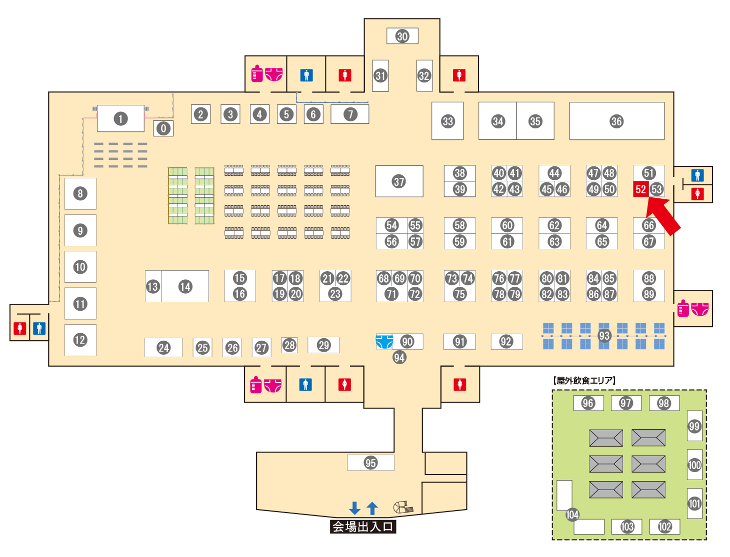 [ブースレイアウト図]