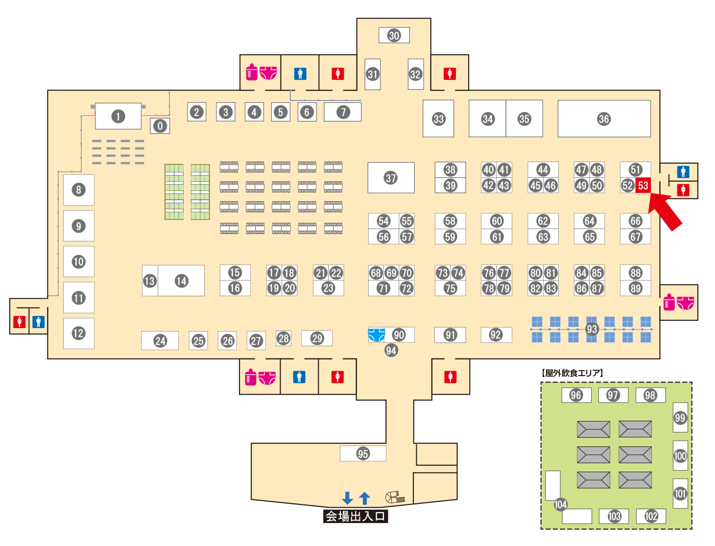[ブースレイアウト図]