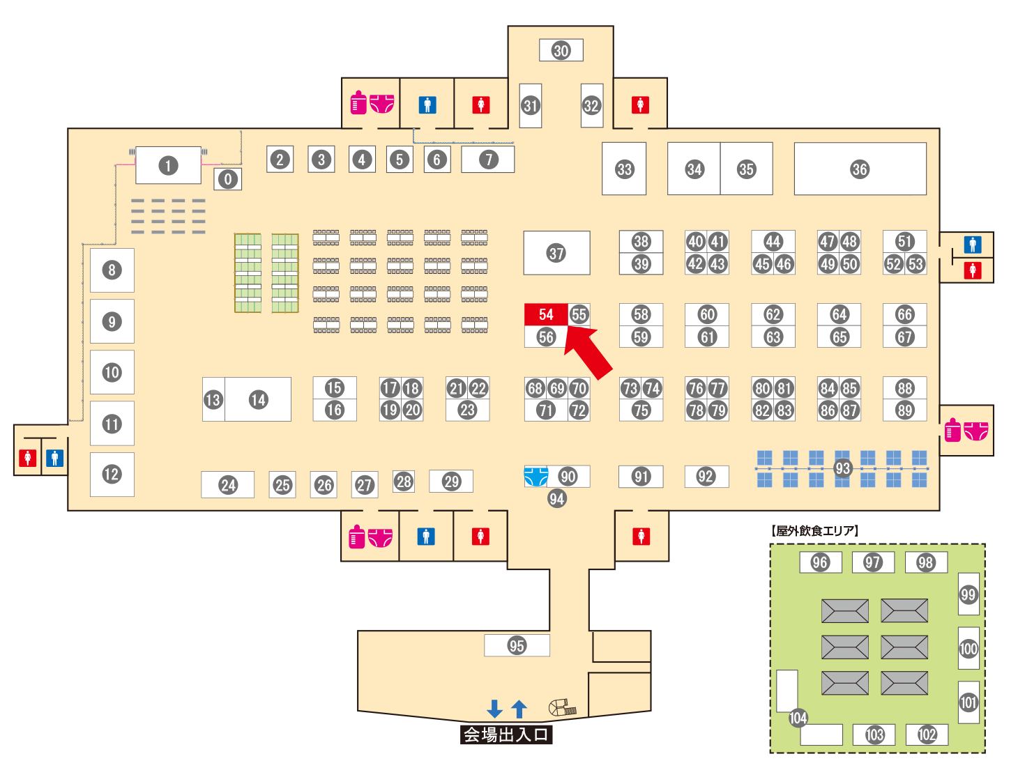 [ブースレイアウト図]