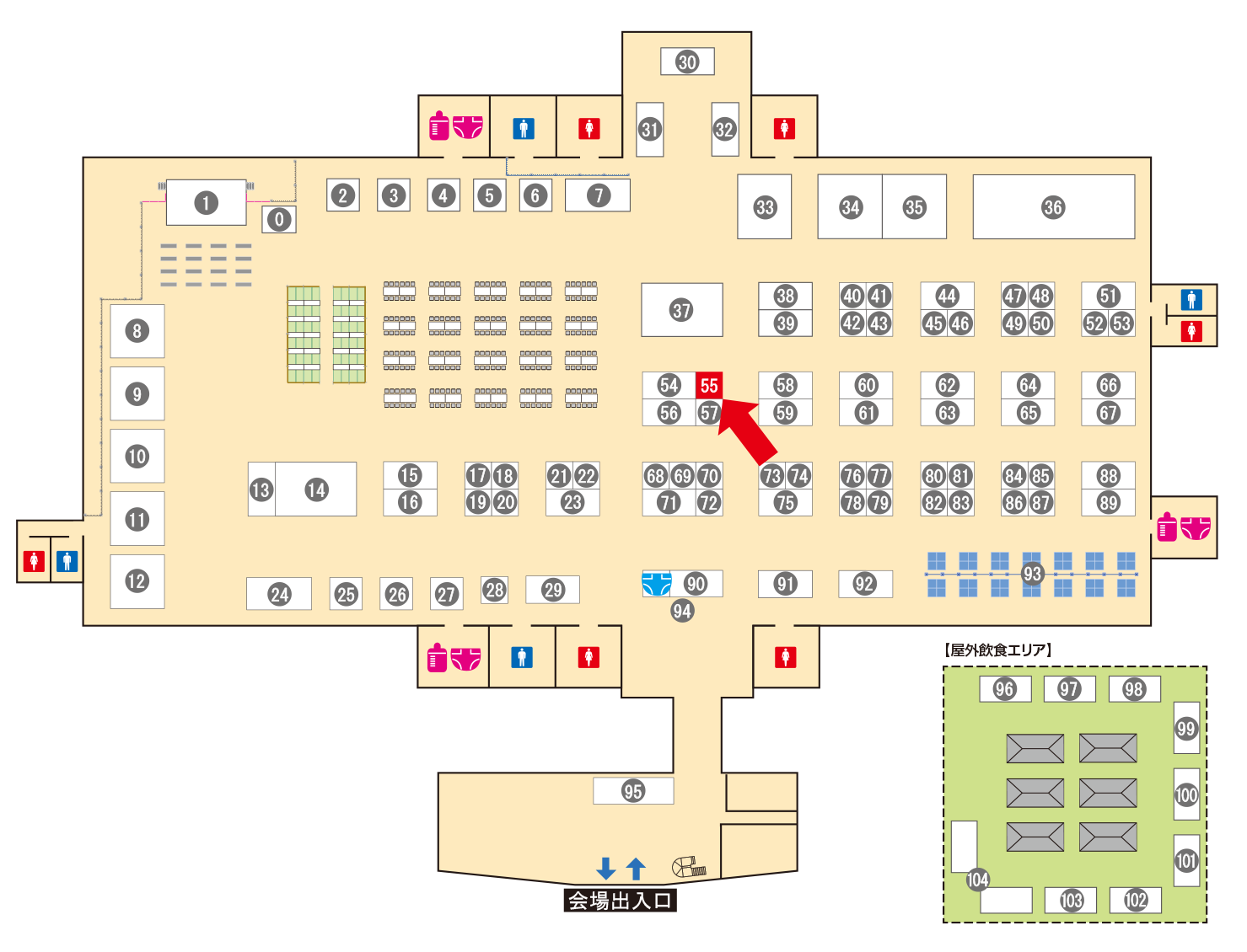 [ブースレイアウト図]