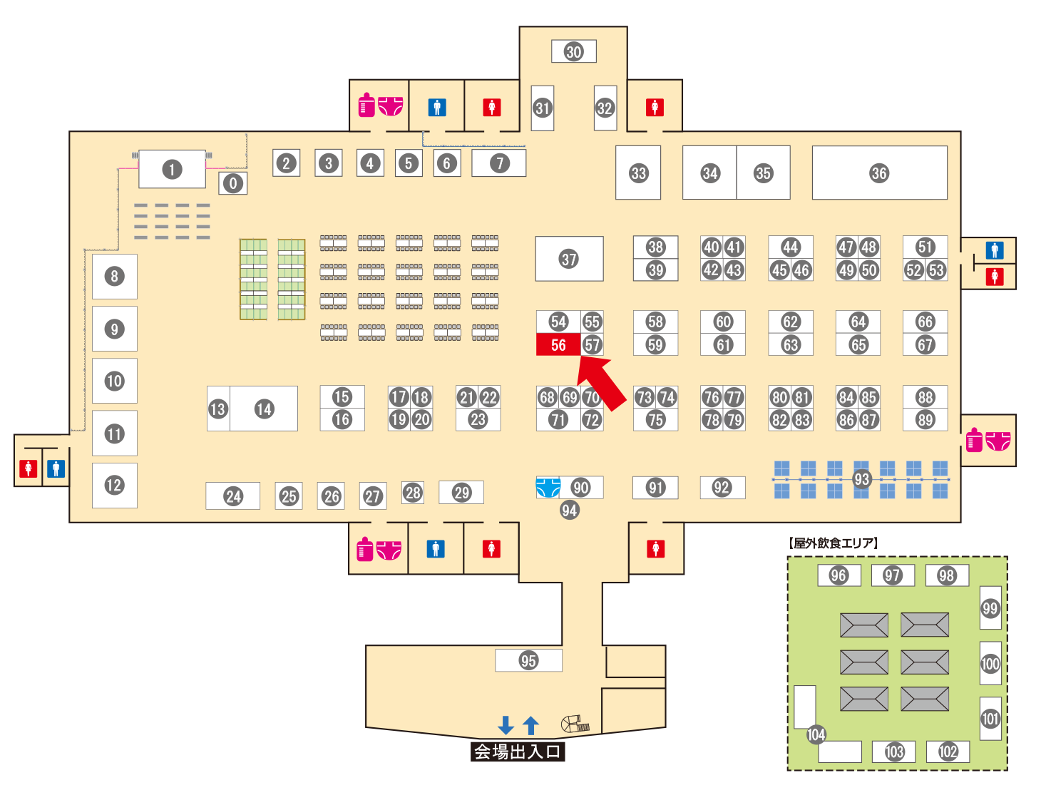 [ブースレイアウト図]