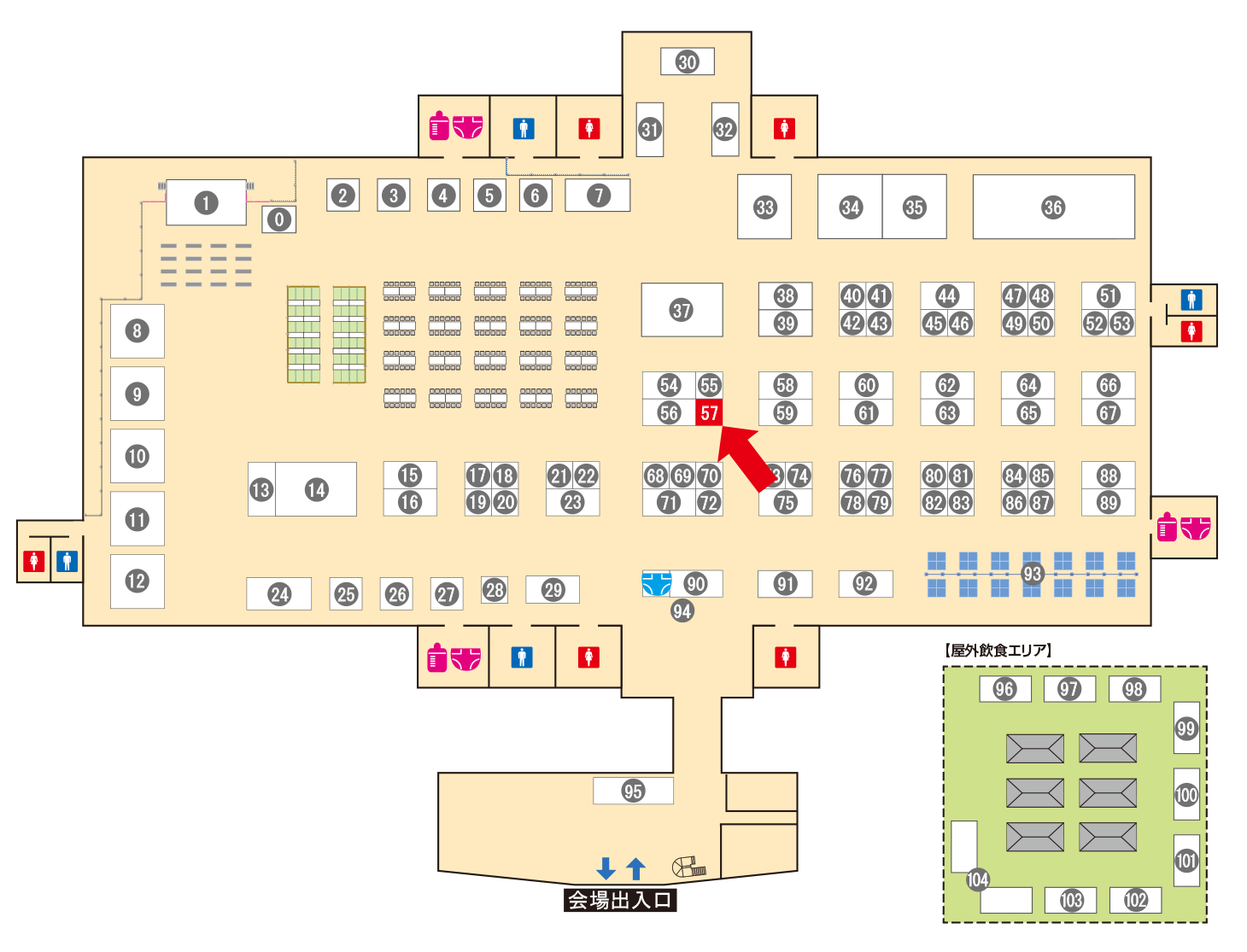 [ブースレイアウト図]