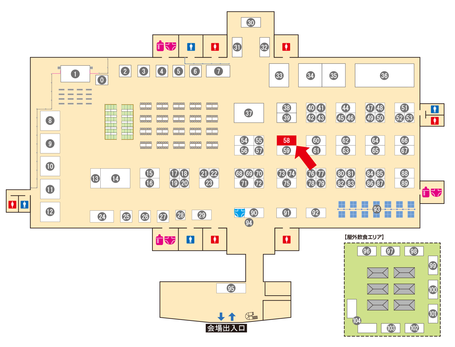 [ブースレイアウト図]